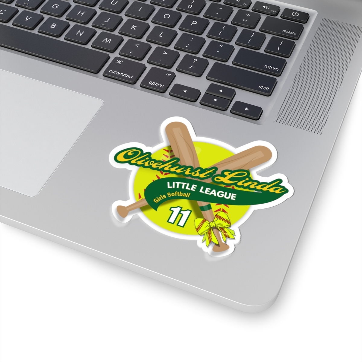 #11 Softball Stickers - Olivehurst-Linda Little League Girls Softball Logo - Image 4