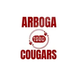 Arboga Cougars Die-Cut Stickers, Heart Design, Love for Pets, School Spirit, Customizable Vinyl Decals